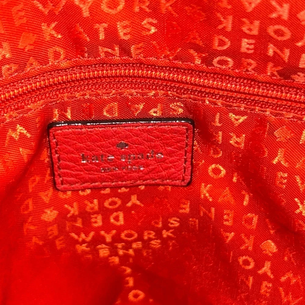 ♠️Kate Spade Rachelle Astor Court quilted puffer convertible red bag